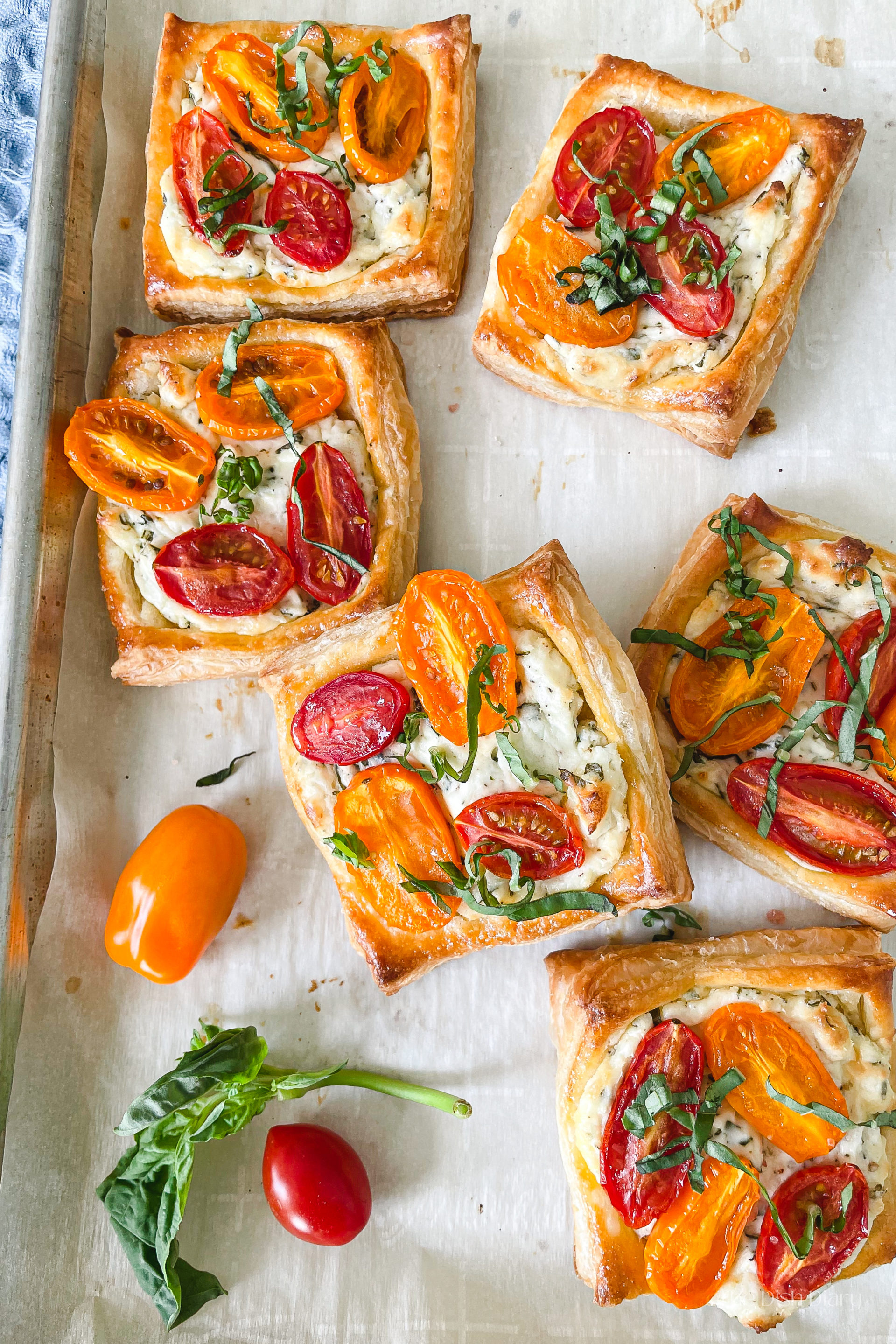 Puff Pastry Tomato Tartlets