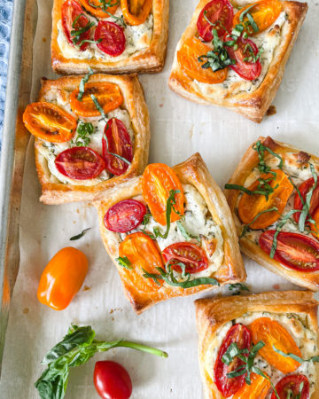 Puff Pastry Tomato Tartlets