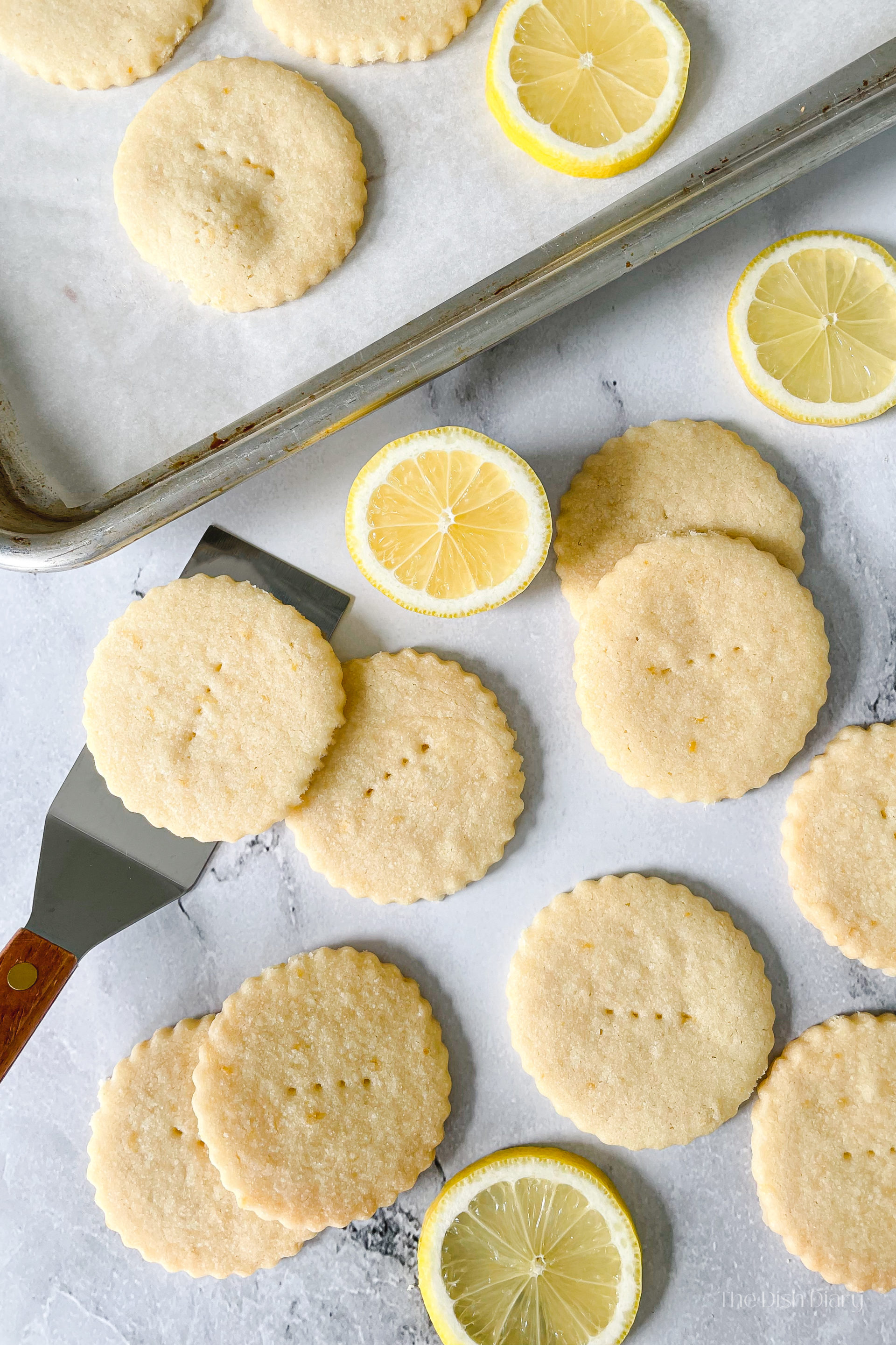 Simple Lemon Shortbread Cookies