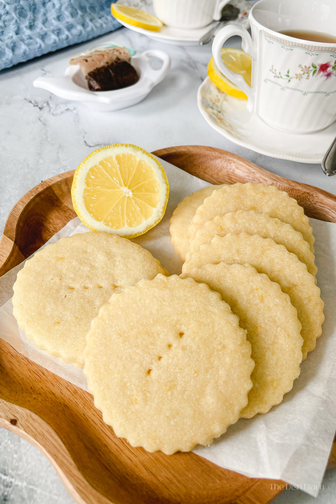 Simple Lemon Shortbread Cookies