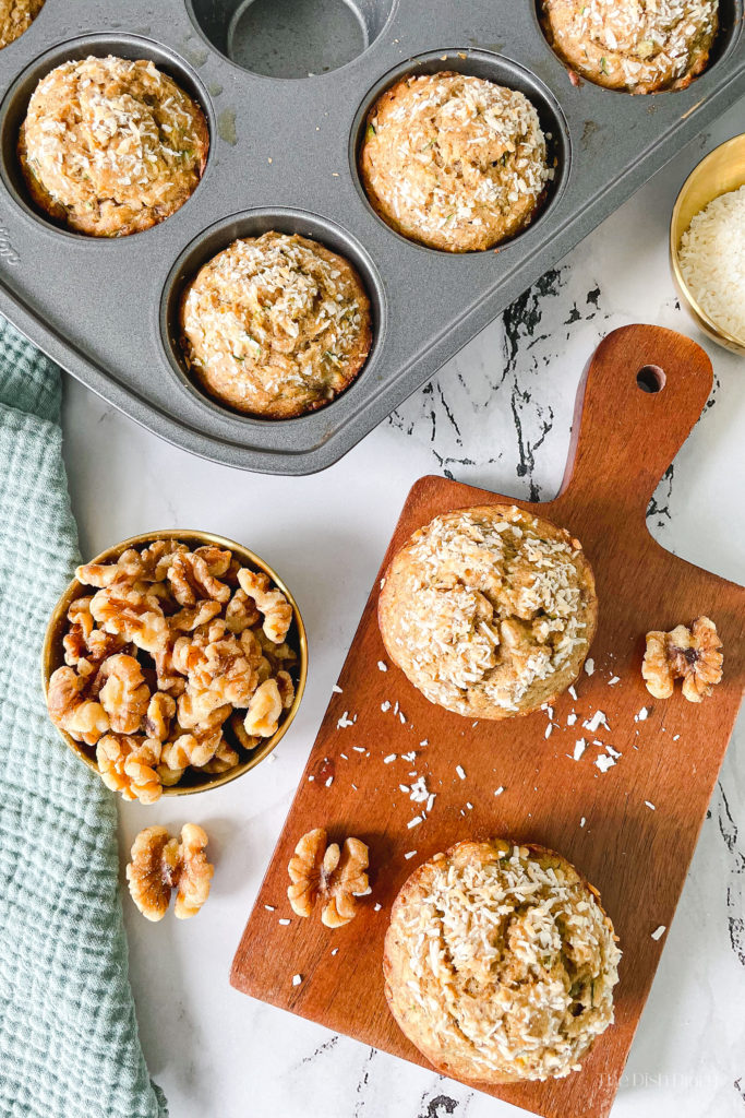 Banana Zucchini Muffins with Walnuts The Dish Diary