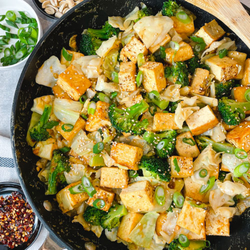 Tofu Vegetable Stirfry with Peanut Sauce The Dish Diary