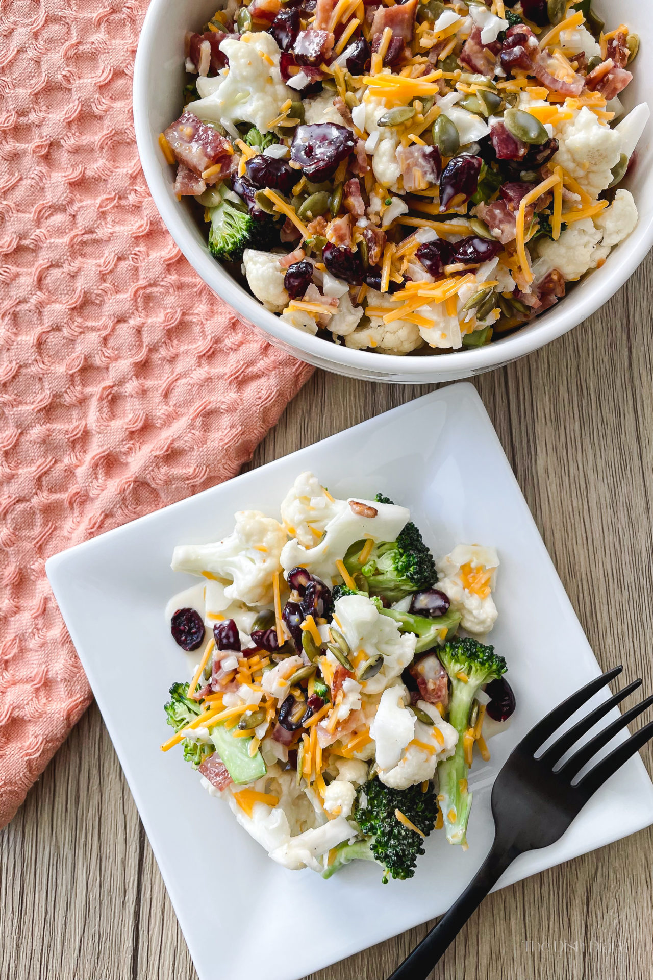 Cauliflower Broccoli Salad