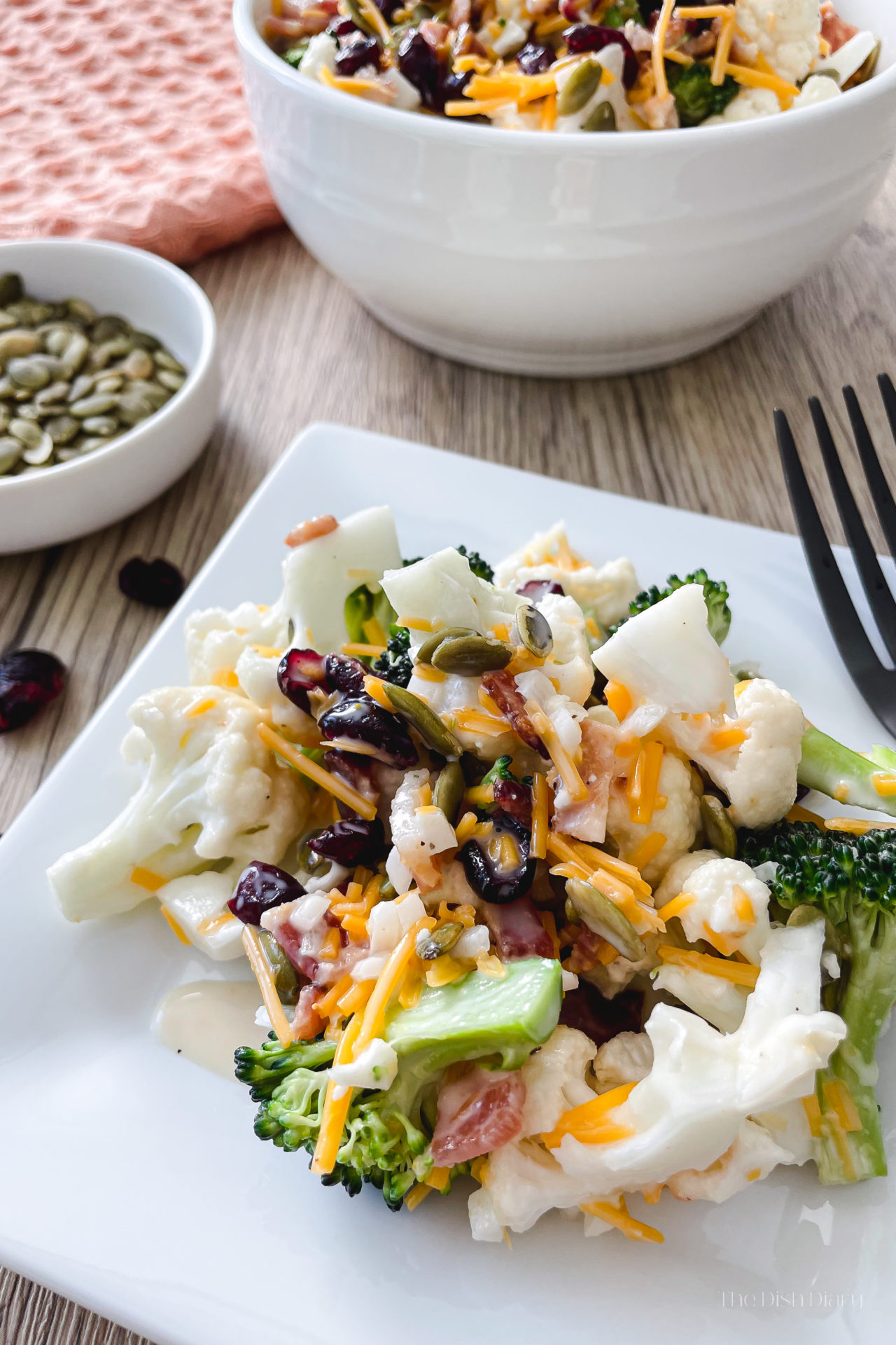 Cauliflower Broccoli Salad