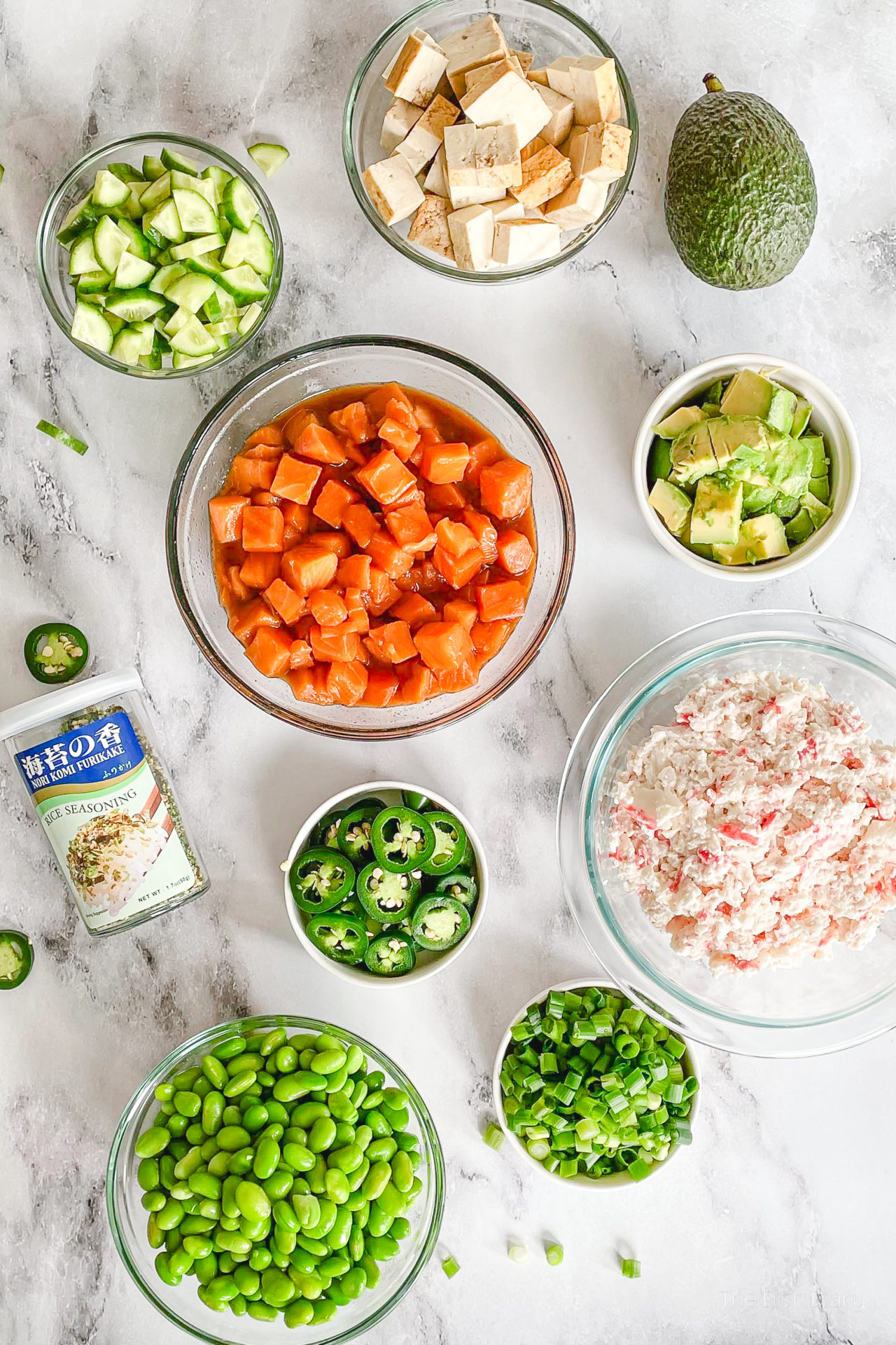 Fresh DIY Salmon Poke Bowl