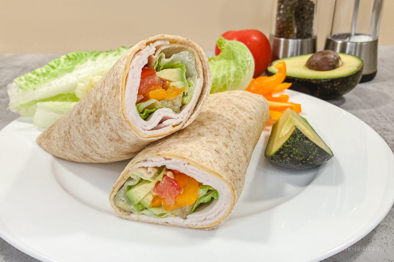 Cold Turkey and Vegetable Wrap