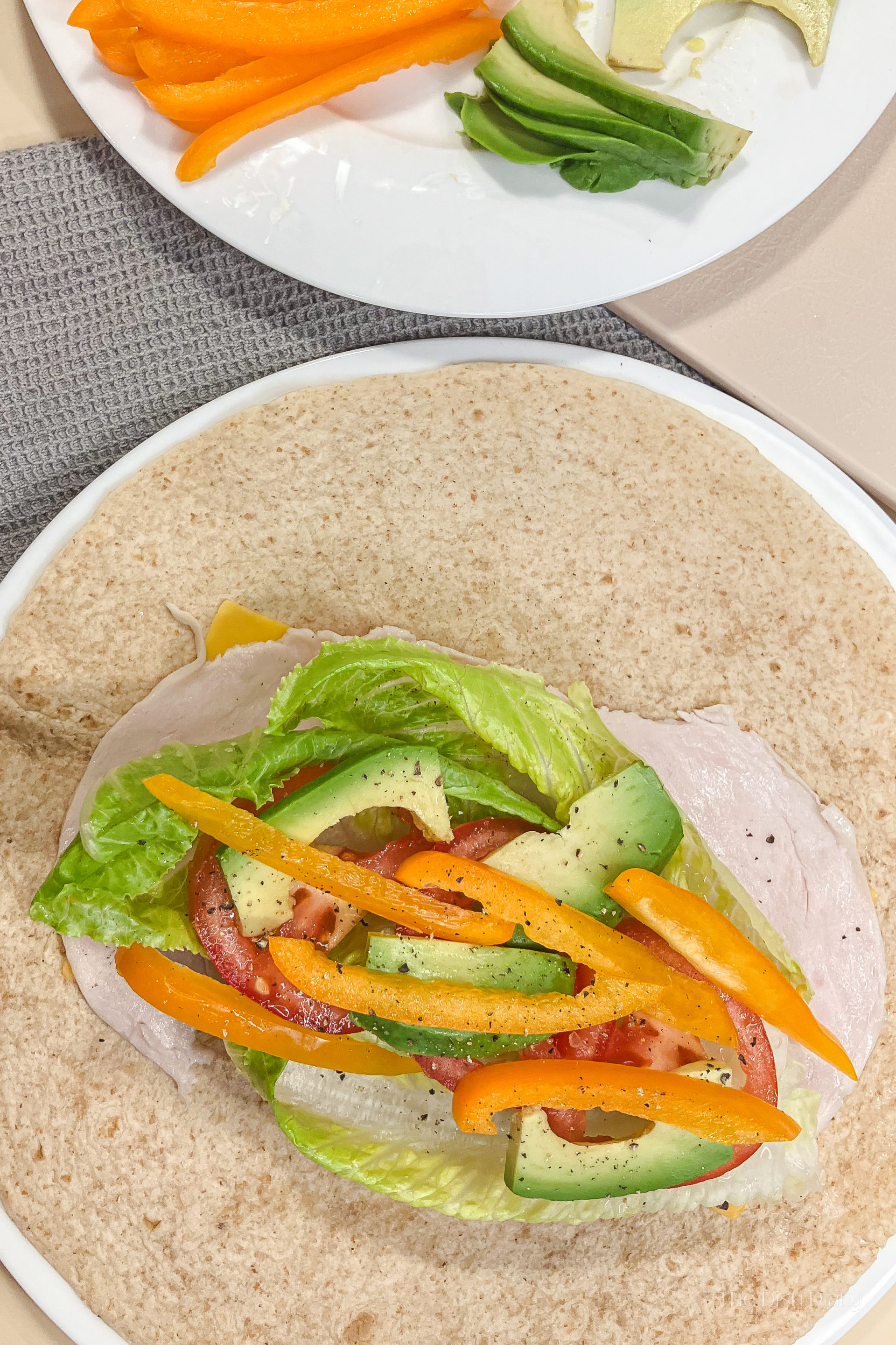 Cold Turkey and Vegetable Wrap