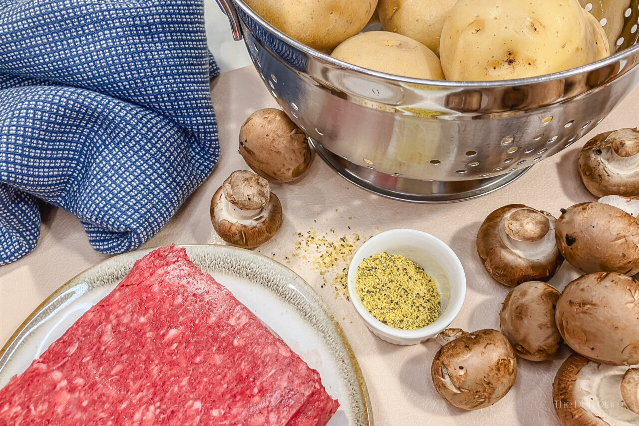 Mince Mushroom Potato Skillet