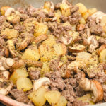 Mince Mushroom Potato Skillet