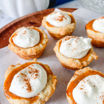 Mini 7-Ingredient Pumpkin Pie Tarts