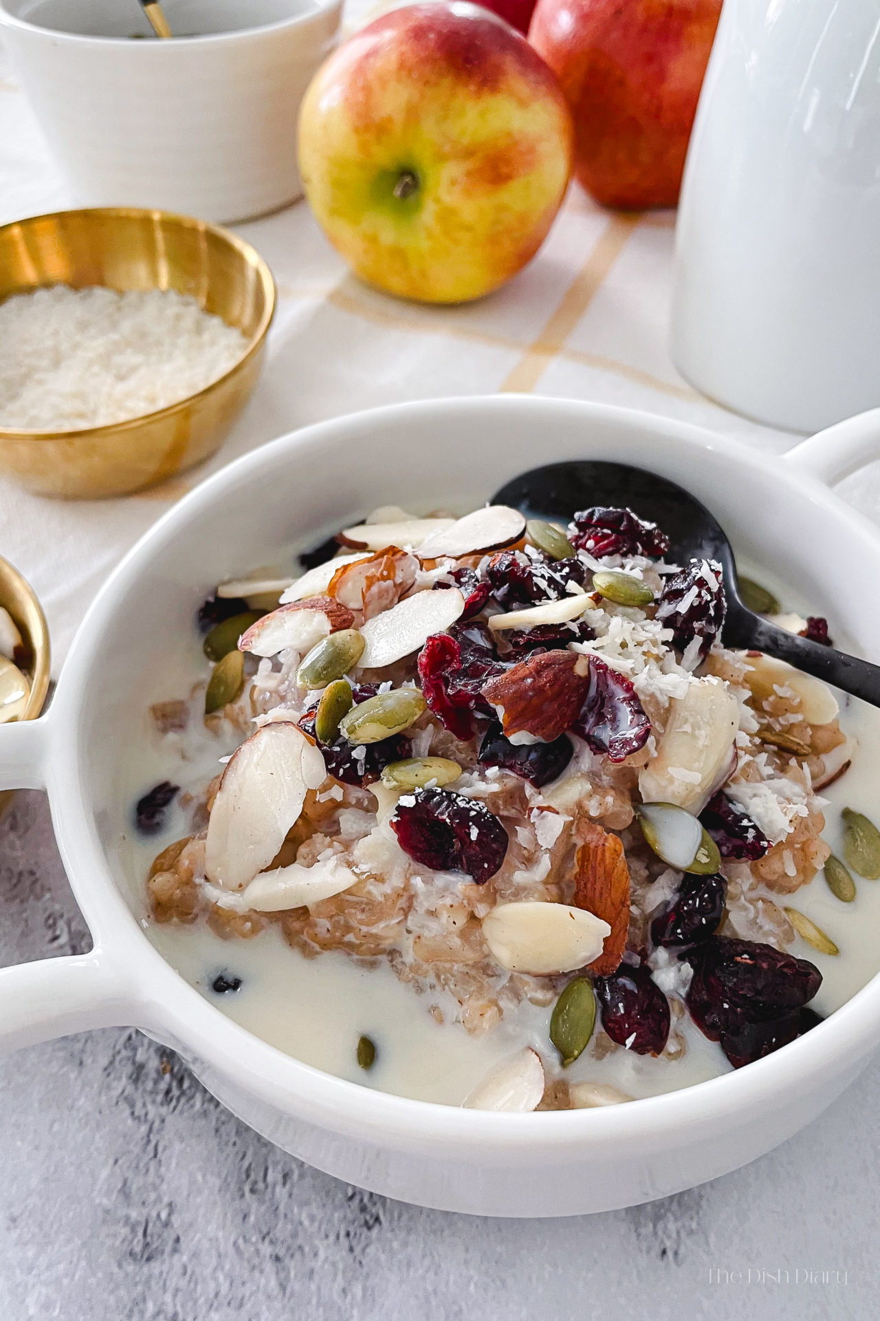 One-Pot Apple Cinnamon Breakfast Risotto