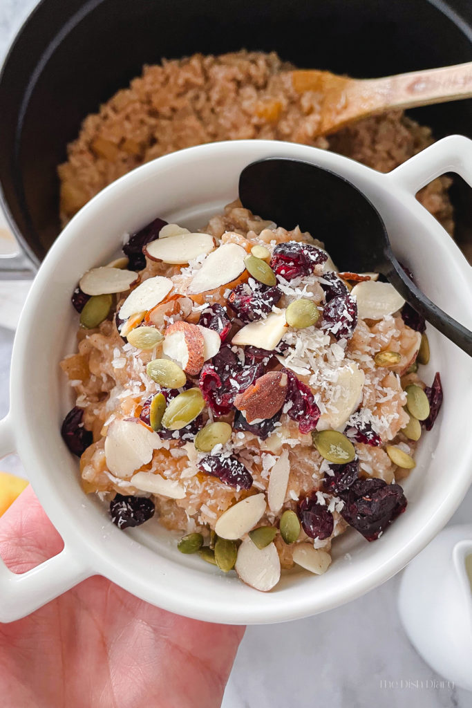 One-Pot Apple Cinnamon Breakfast Risotto