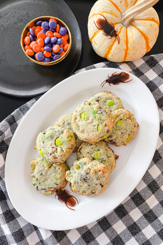 Halloween Moldy Candy and Walnut Cookies