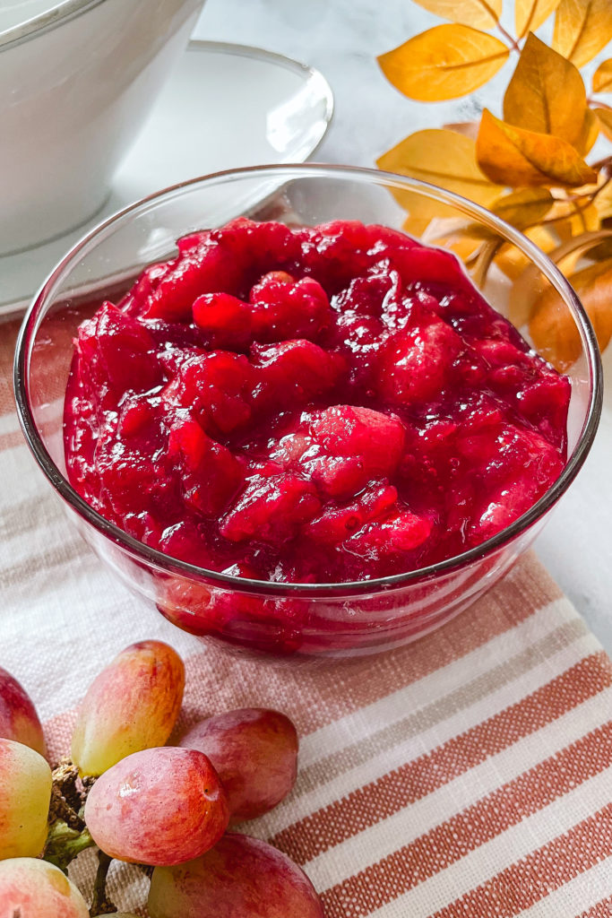 Fresh Cranberry and Grape Compote