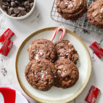 Peppermint Dark Chocolate Chip Cookies