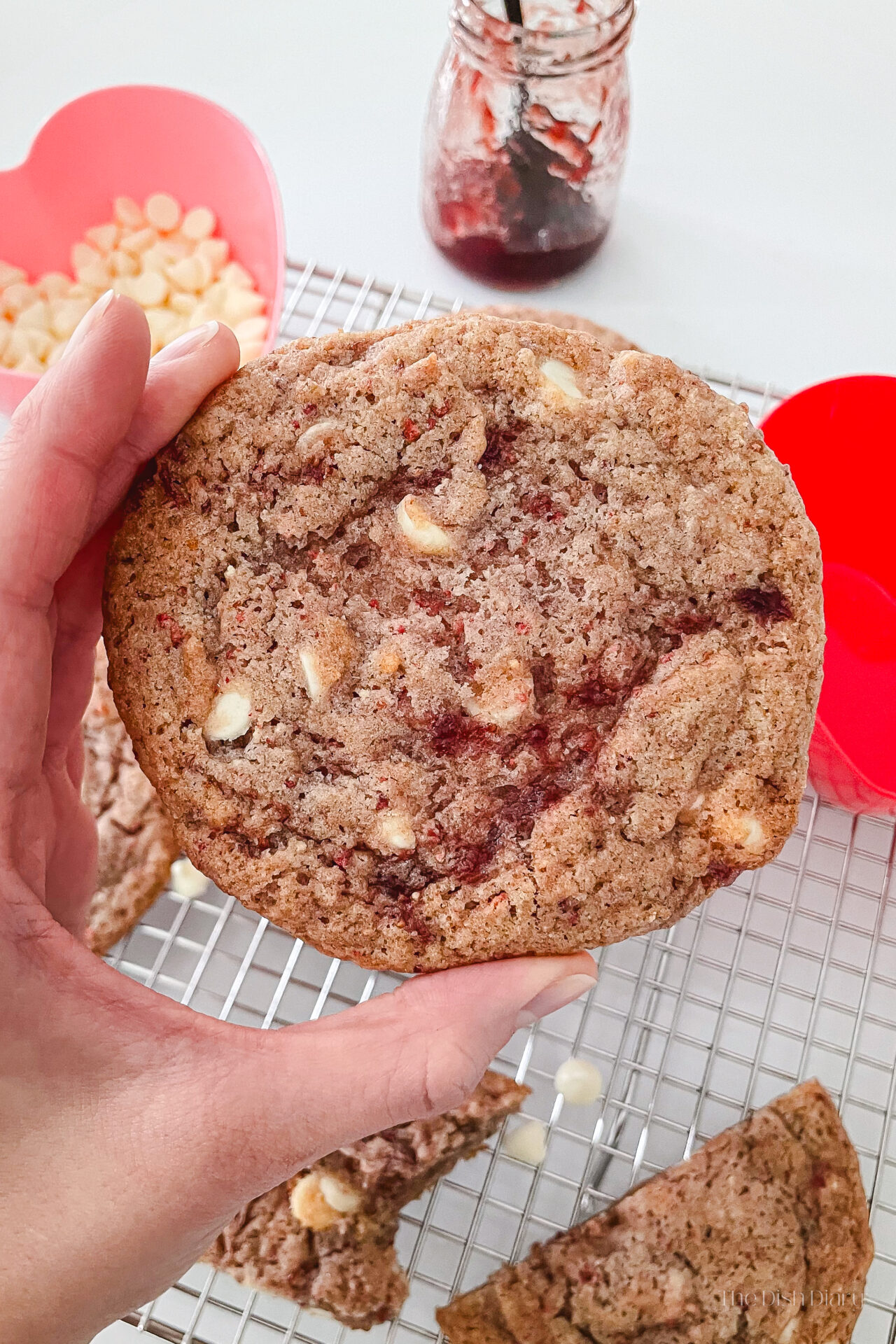 Strawberry White Chocolate Cookies