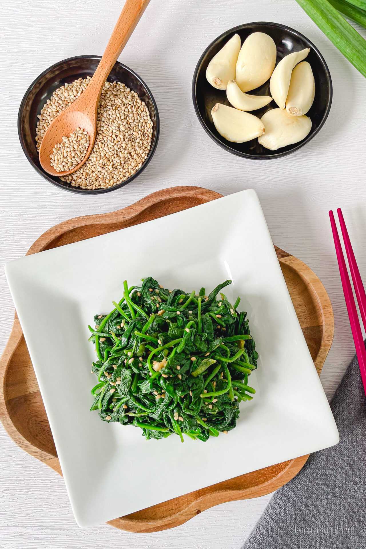 Korean Spinach Side Dish