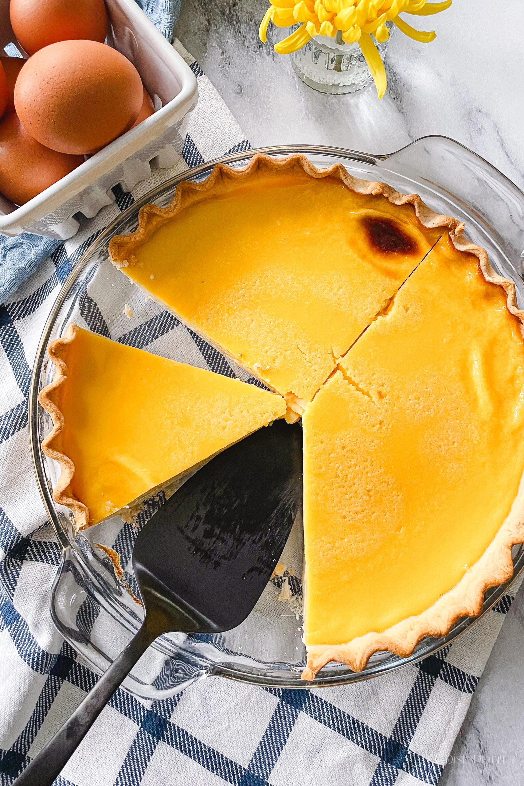 Hawaii-style Old Fashioned Custard Pie-image