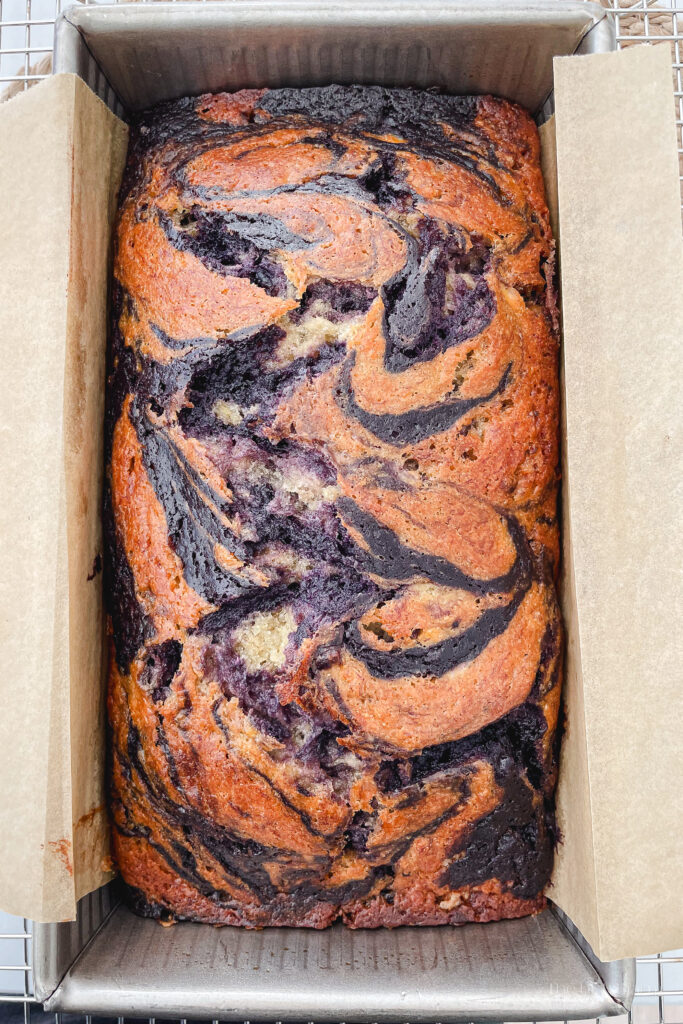 Ube Banana Bread Loaf - The Dish Diary