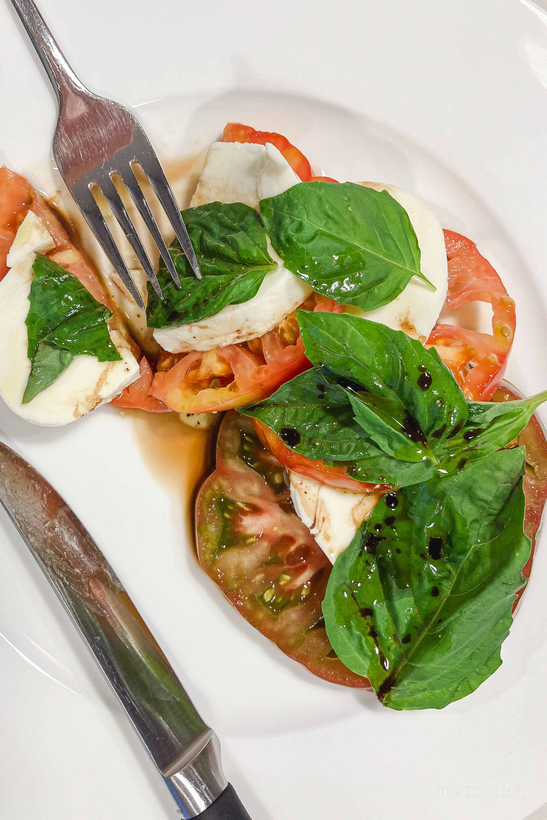 Simple Heirloom Caprese Salad