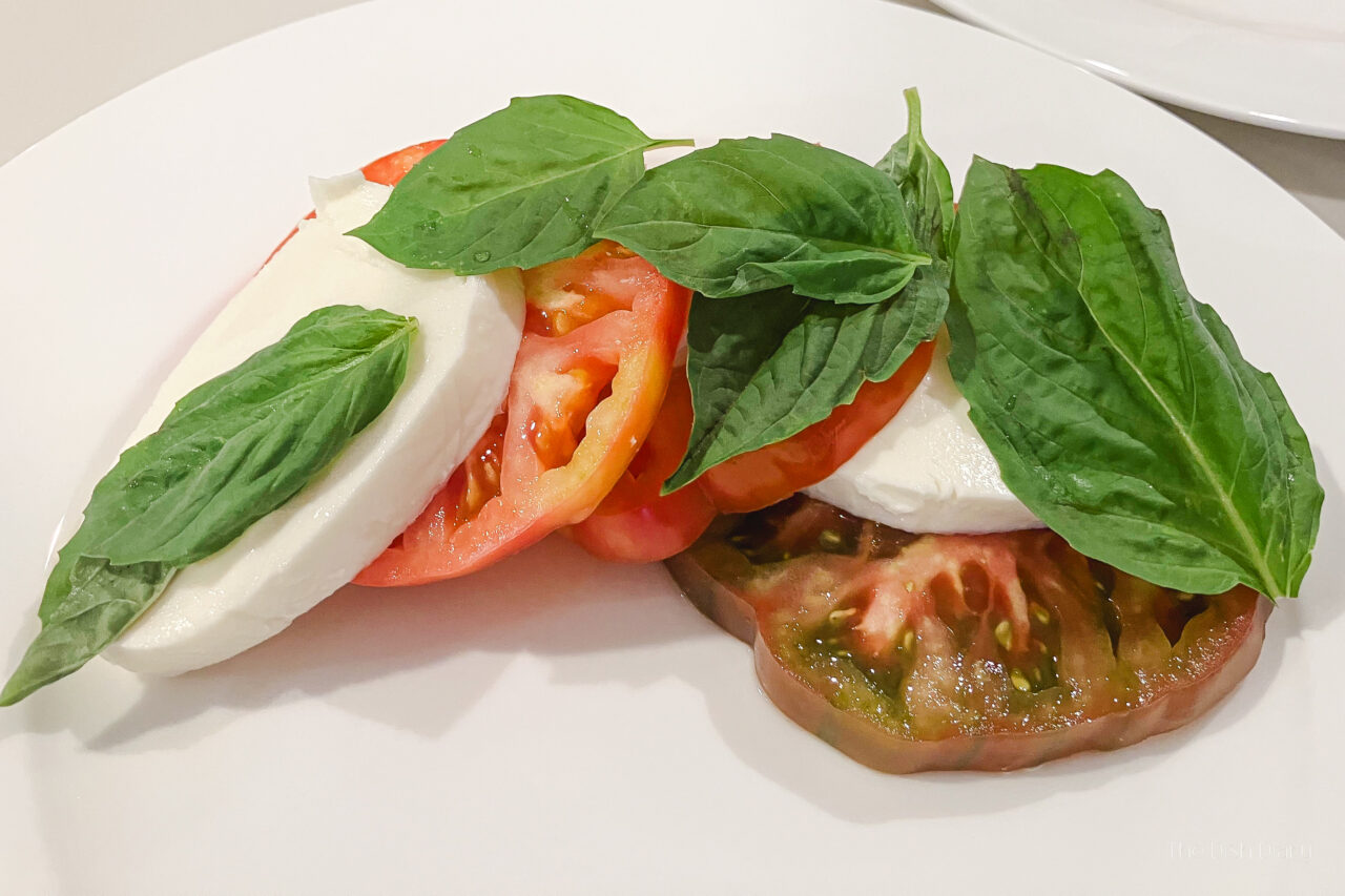 Simple Heirloom Caprese Salad