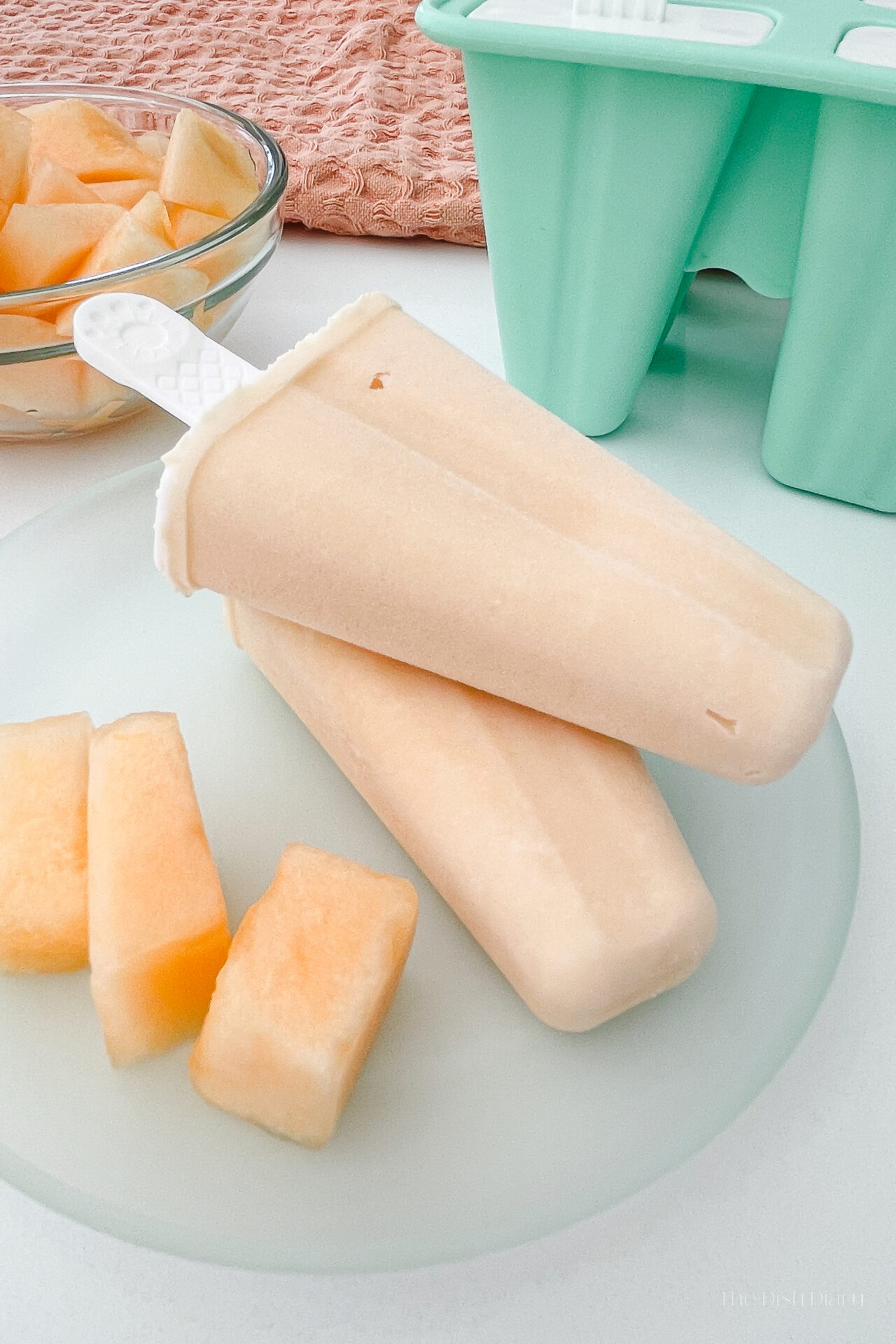 3-Ingredient Melon Ice Cream Bars