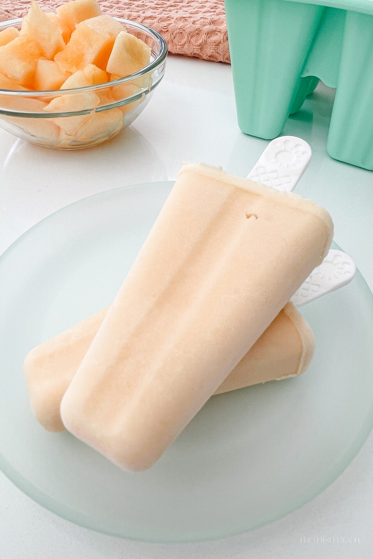 3-Ingredient Melon Ice Cream Bars