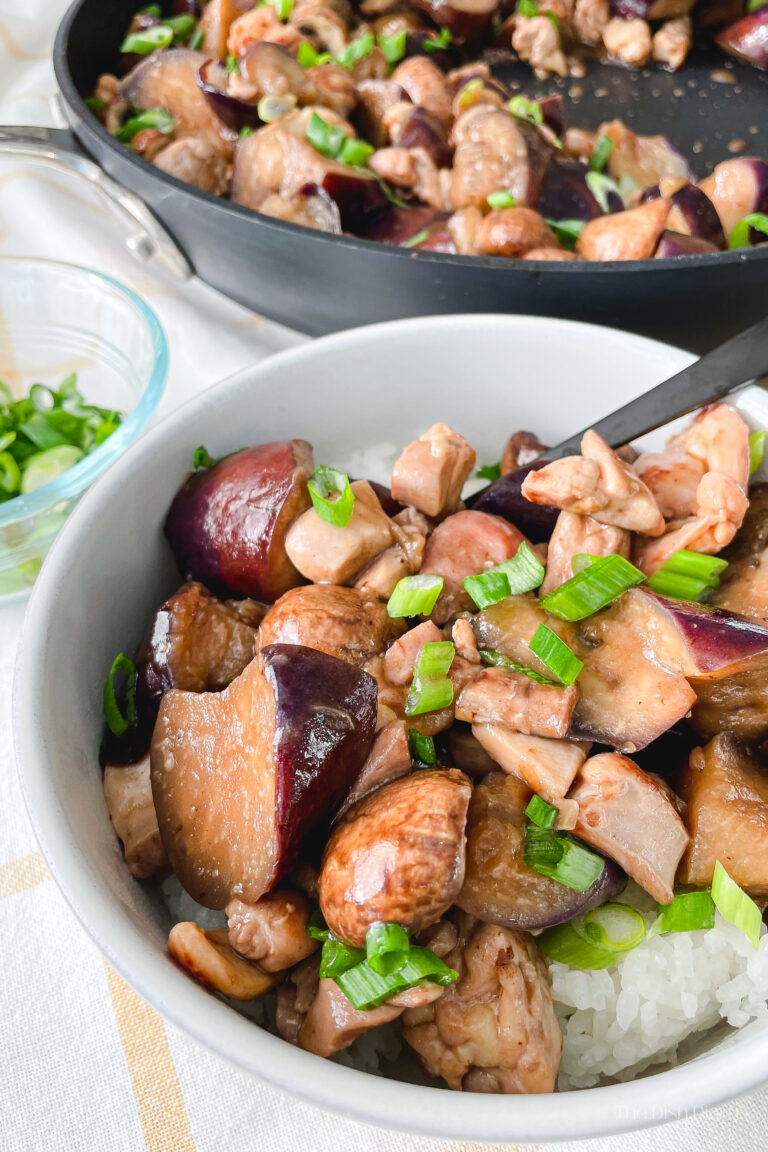 Chicken with Eggplant and Mushrooms